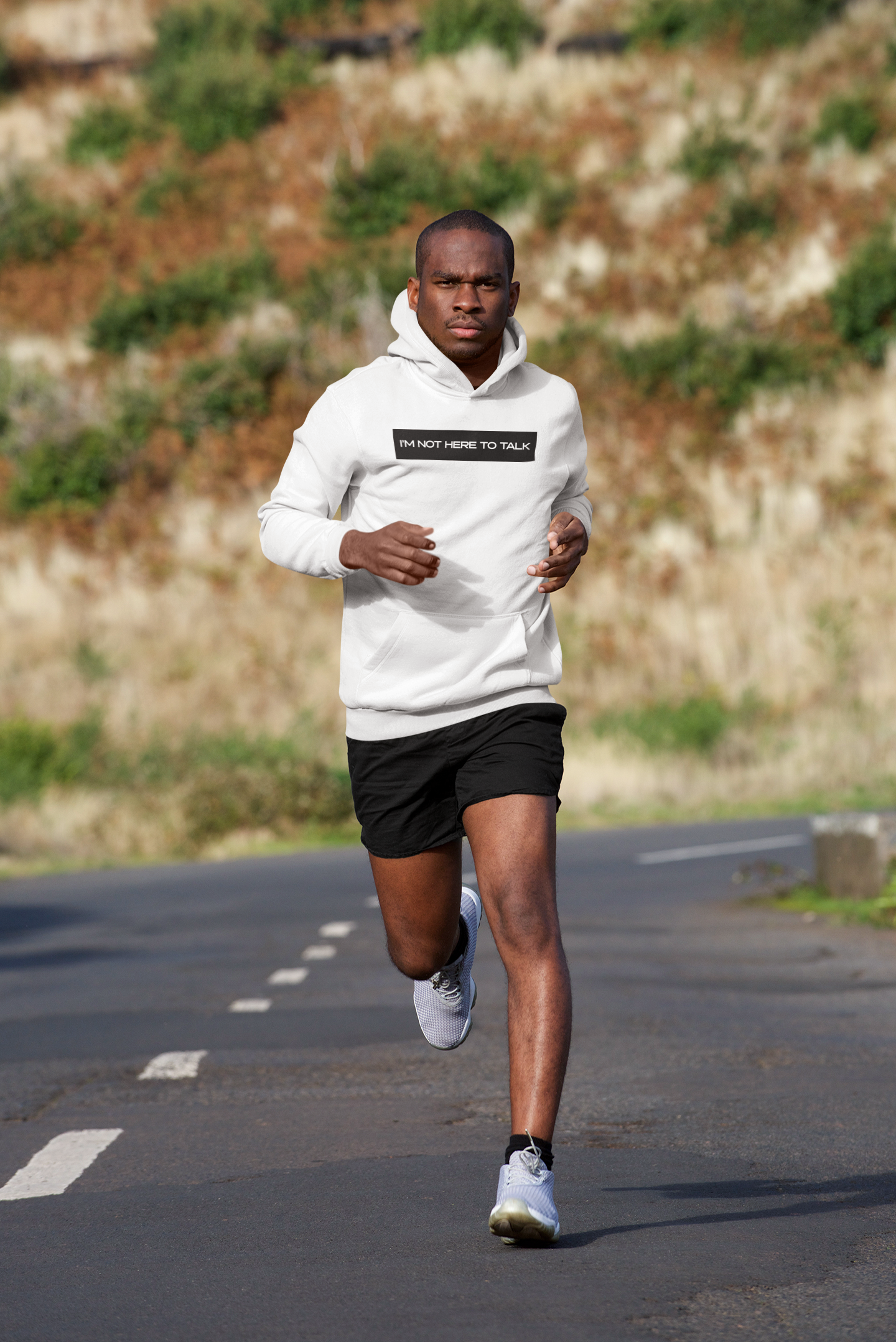 I'M NOT HERE TO TALK  HOODIE